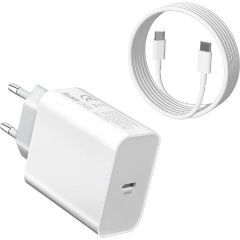 45W Chargeur Rapide USB C pour Samsung A57 5G A37 A56 A55 A54 S26 Ultra S25 (1/5)