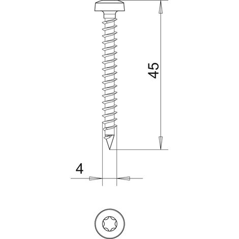 OBO Bettermann Sprintschraube 4758T 4.0 x 45 100 Stk