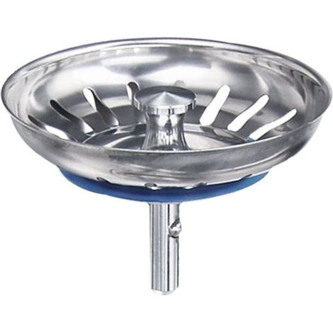 80mm Kitchen Sink Drain Basket - Universal Stainless Steel Strainer, Pop-Up Basket Stopper - Dishwasher Safe, Won't Clog & Overflow (1/4)