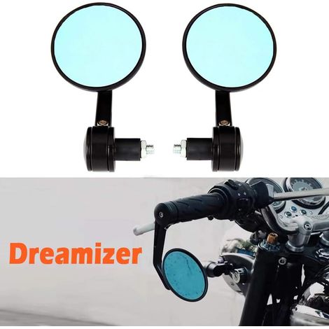 7/8" 22mm Rétroviseur de Guidon de Moto, Rétroviseurs Latéraux Moto Compatible avec Z1000 Z750 MT03 MT09 FZ6 SV650 SV1000 CB1000R CBF125 Monster M696 821 (1/5)