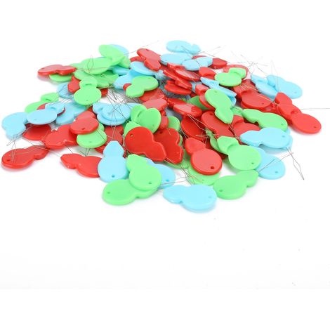 Enfile-aiguilles en plastique (100 pièces) - Outil simple pour coudre et enfiler les fils d'acier - Idéal pour les personnes âgées.