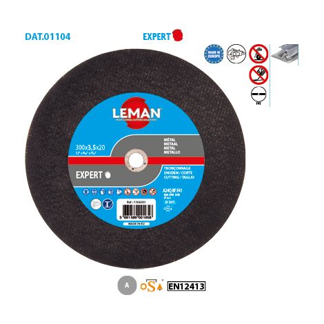Boite de 10 disques à tronçonner plat métal rails Expert ø 350 Alésage 25,4 Ep. 4mm (1/6)
