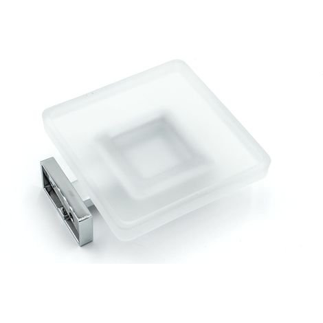 Inda Lea a18110 porta sapone vetro satinato cromato codice prod: A18110CR21 (1/5)