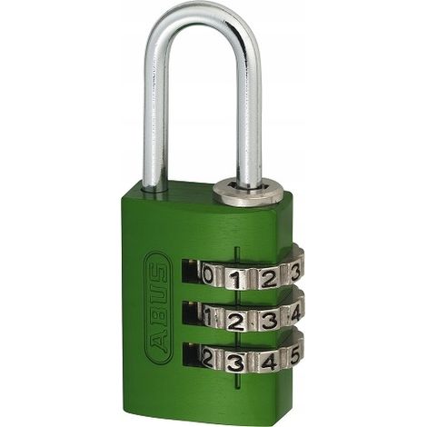 Candado de combinación Abus 724/20 con código variable para maleta, color verde. (1/5)