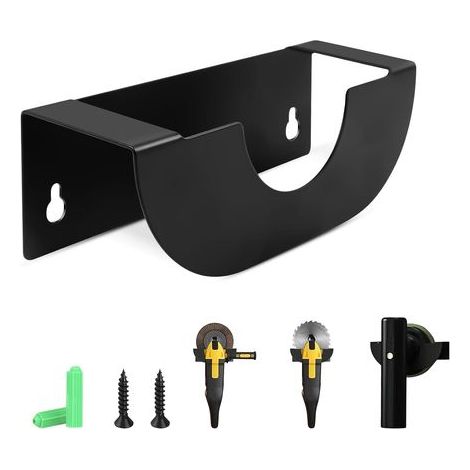 Winkelschleifer-Wandhalterung, Winkelschleiferhalter mit Befestigungsschrauben für 115 mm, Universalhalter für Garage und Werkstatt-Werkzeugwand (1/5)