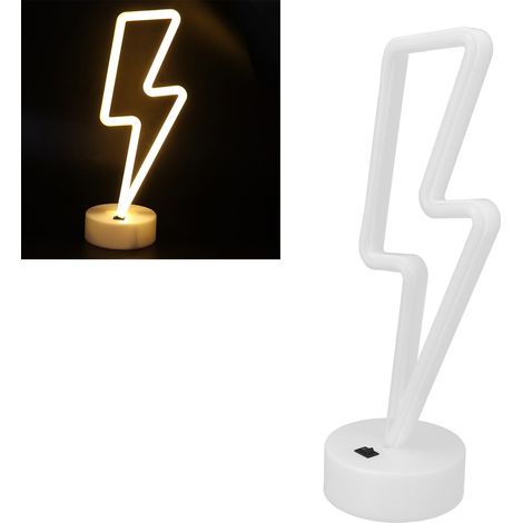 Einzigartiges dekoratives LED-Neon-Nachtlicht, ideal für Hochzeiten und Partys. USB-/Batteriebetrieb. (1/5)