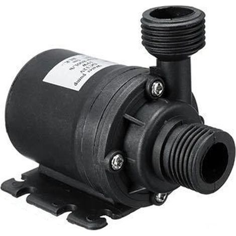 AHLSEN Pompe a Eau 12v 800l/h 5m, Pompe à Eau Submersible sans Balai, pour la Circulation de l'eau de la Piscine de Fontaine Solaire d'aquarium d'étang de Bassin (1/5)
