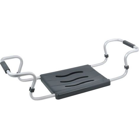 MSV – Siège de baignoire extensible 50-70cm – Capacité 120kg – Aluminium – Ajustable pour baignoire – Couleur gris
