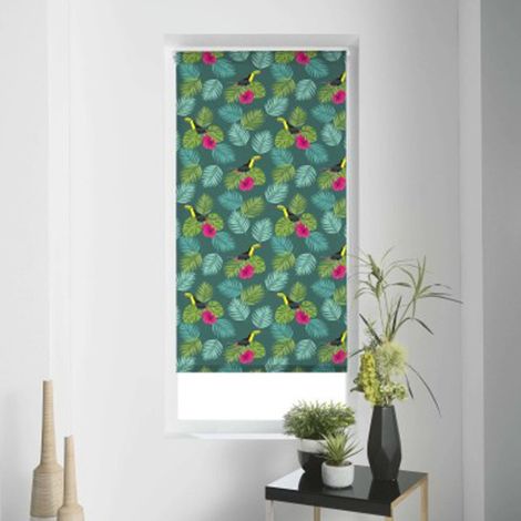 Store Enrouleur Tamisant "Domingo" 60x180cm Vert (1/3)