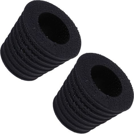 2er-Pack 3,8 cm große Schirmkeile, Terrassentischkegel mit 50–69 mm Öffnungsloch (2, schwarz)