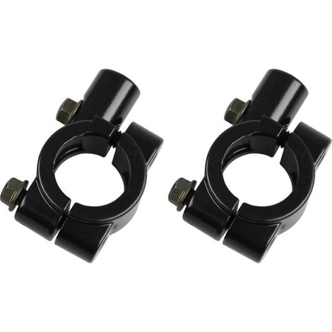 Support universel de rétroviseur pour guidon, filetage M8 en aluminium 2 x 7/8" (22 mm), compatible avec les quads, motos tout-terrain, mini-motos et scooters Kawasaki et Suzuki. (1/4)