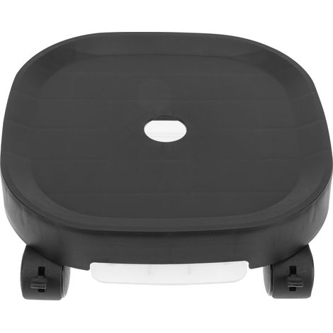 Plateau Roulant Pour Pot De Fleurs - Support Mobile Pour Plantes - En Résine - 27 x 27 cm - Noir - 1 Pièce (1/5)