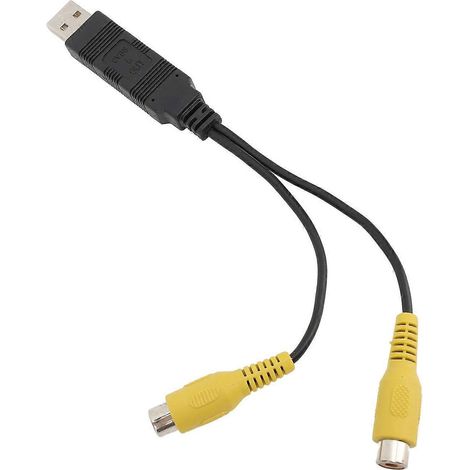USB-zu-CVBS-Videoausgangsadapter HD-Video, benutzerfreundlicher USB-zu-RCA-Schnittstellenkabeladapter für Fahrzeuge