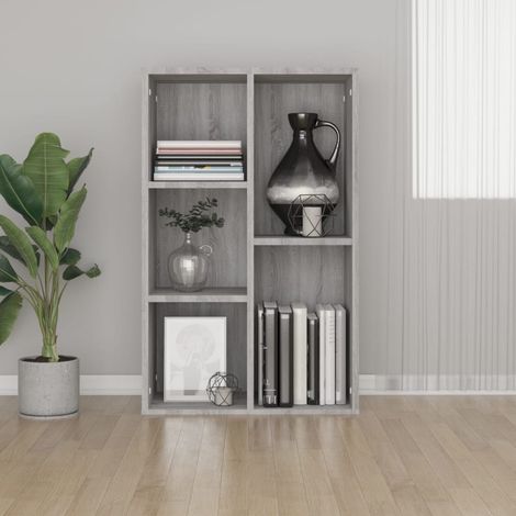 Buffet/Bibliothèque,Vintage Armoire de Rangement pour salon/séjour sonoma gris 50x25x80 cm bois d'ingénierie -TZ81966 (1/5)