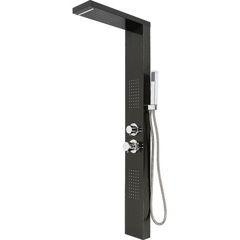 SiFree® Panneau de Douche en Acier Inoxydable, Colonne de douche,noir, (1/5)