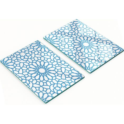 Tablas de cocina de vidrio templado con estampado oriental gr谩fico 2x40x52 cm (1/5)