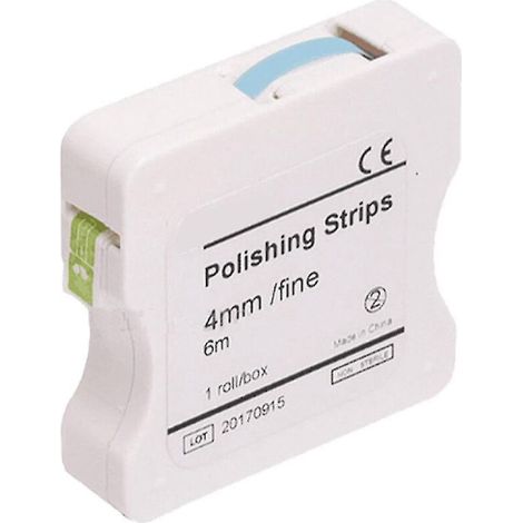 rouleau / boîte de bandes de polissage dentaire, bande de polissage de 4 mm pour les dents, bandes de finition abrasives (1/3)