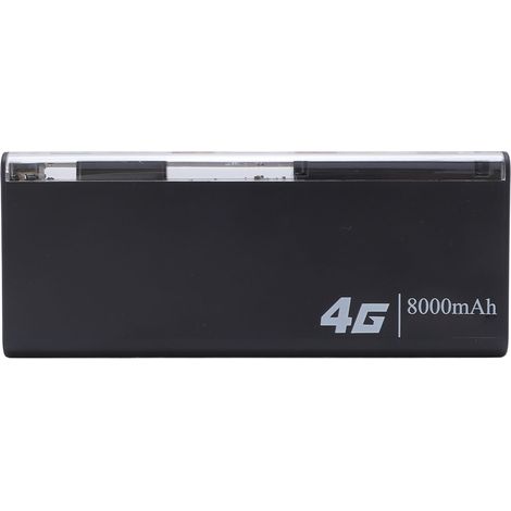 Routeur portable 4G avec emplacement pour carte SIM, batterie externe 8000 mAh 2 en 1 avec point d'accès mobile sans fil, compatible avec 8 à 10 utilisateurs (version européenne). Idéal pour les voyag (1/5)