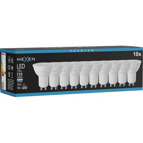 Mexen Nova 10x Ampoule LED GU10, 7W, Froid - 6500K, 735 lm - L107-GU10-0765-01x10 (1/5)