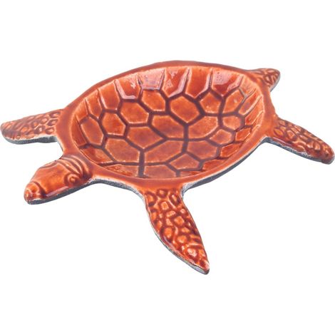 Schildkrötenschale aus emailliertem Aluminium Terrakotta 16 cm (1/2)