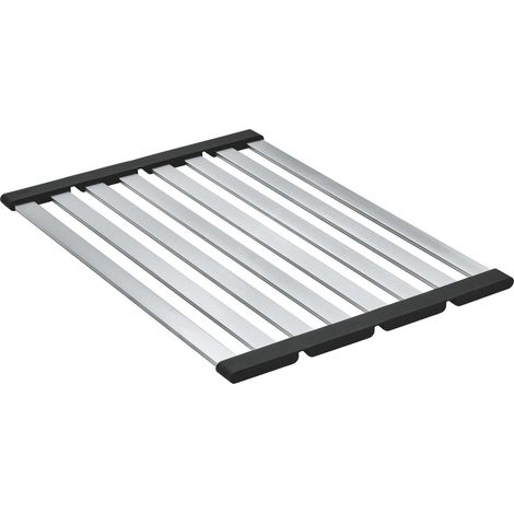 Égouttoir pour évier de cuisine 40854 490x348mm en acier inoxydable (1/2)