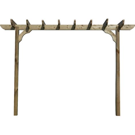 Corbel Single Beam Pergola, Plant Climbing Arbour, 1.8m (2 Uprights), Light green (1/4)