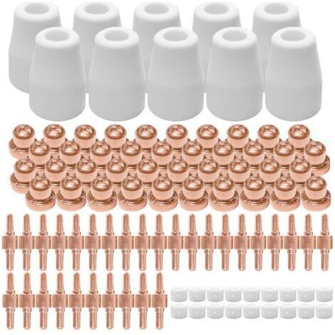 BARKBUSTERS 100 pièces, accessoires de découpe plasma, buses d'électrodes , pour pistolets de coupe de type PT30 et 40A (métal et céramique) (1/5)