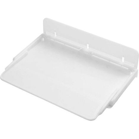 Étagère de chevet pliable, organisateur de lit, plateau en plastique-30X21X7CM-White (1/4)