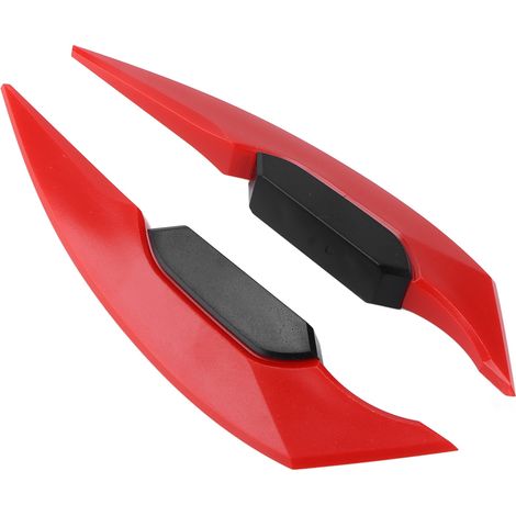 Ailes de moto (paire), ailerons aérodynamiques, accessoires universels pour motos électriques, quads, SSV, rouges (1/5)