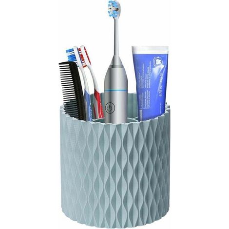 Porta spazzolini da bagno, organizer girevole per spazzolini da 4,6 pollici (circa 11,7 cm) con 5 scomparti. (1/4)