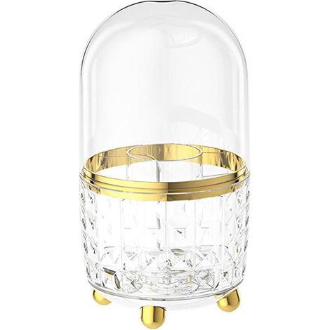 Porte-stylo de bureau transparent, porte-stylo rotatif, fournitures de bureau, élégant porte-stylo rotatif (1/5)