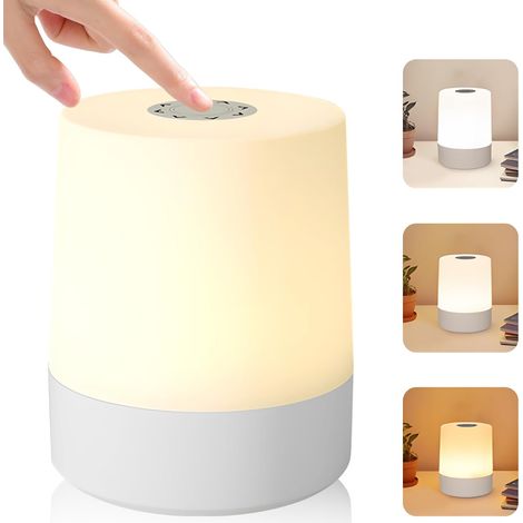 Lampe de chevet tactile sans fil 1800mAh. 3 modes, intensité variable, fonction mémoire. Classe énergétique G. (1/5)