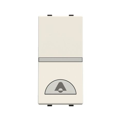 Bouton poussoir étroit blanc pour sonnette N2104 BL Niessen Zenit series (1/3)