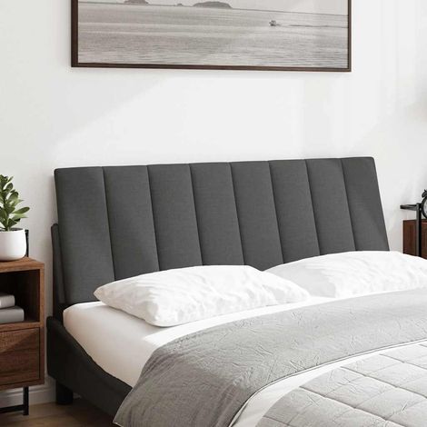 Maison Exclusive - Kopfteil-Kissen "Hanko" Dunkelgrau 140 cm Stof (1/5)