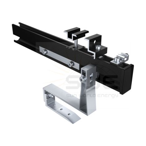 Soporte Salva Teja Para Estructura XH Gris IluminaShop