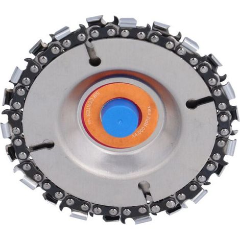 Disque De Sculpture Bois - 102 mm - 22 Dents - Pour Meuleuse Angle 100 115 Mm - Arbre 16 Mm - Acier Rapide (1/5)