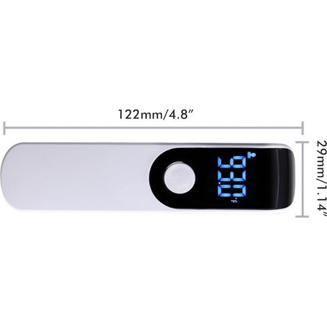 Thermomètre frontal portable sans contact, thermomètre infrarouge numérique pour enfants, adultes et bébés, usage domestique