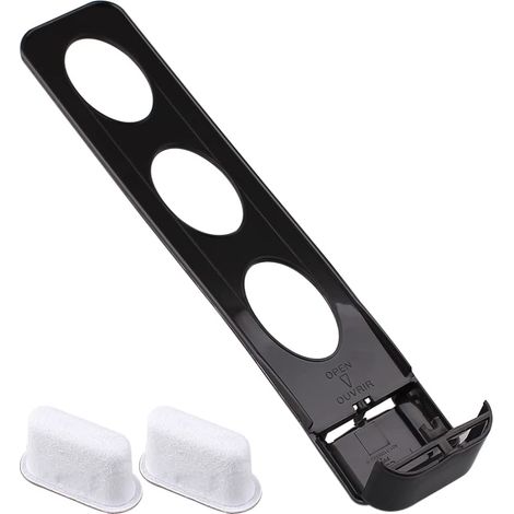 Porte-filtre à eau de rechange avec lot de 2 filtres à eau à charbon, compatible avec la cafetière (noir) (1/5)