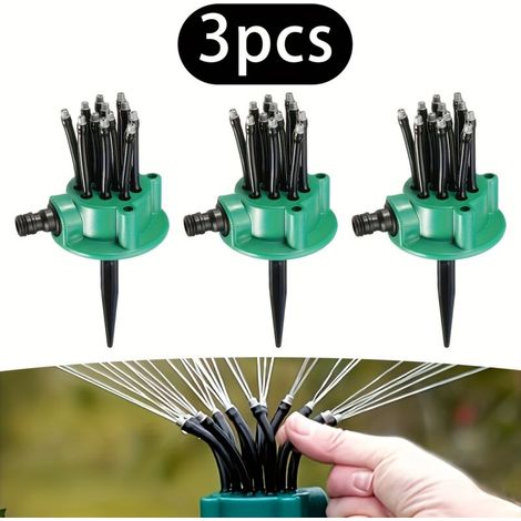 Ensemble de 3 arroseurs de jardin à 360° pour pelouse (1/5)