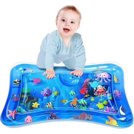 Baby-Wassermatte – Aufblasbare Spielmatte für die Bauchlage – Für die frühkindliche Entwicklung von 3 bis 48 Monaten – 1 Stück (1/5)