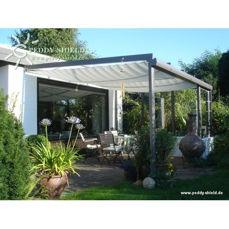 Sonnensegel 270 x 140 cm - Farbe silbergrau (1/5)