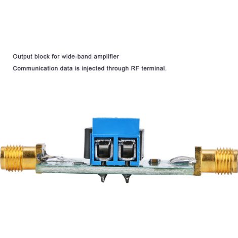 Bias Tee Radiofréquence Micro-ondes HF Polarisation Continue 50K-60MHz Alimentation Antenne Active (1/5)