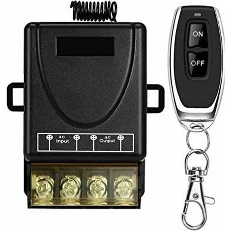 AC 110V/120V/240V/40A Wireless Remote Switch, Wireless RF Switch for Household Appliances, Pump, Ceiling Lights and Electrical Equipments with 100m Remote Switch (1/5)