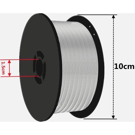 Drahtspule für MIG/MAG-Schweißgeräte ohne Schutzgaszufuhr. Durchmesser: 0,8 mm (1 kg). (1/3)