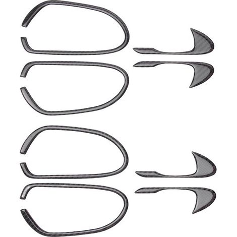 8 carbon fiber door handle stickers for Honda Civic 8th generation 2006-2011. (1/5)