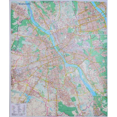 Varsovia 1:26.000. Mapa mural. Demart (1/5)