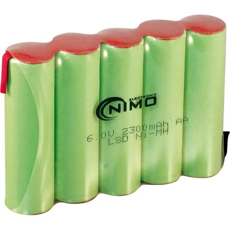 nimo Batería Ni-MH 6V 2300mAh recargable compacta