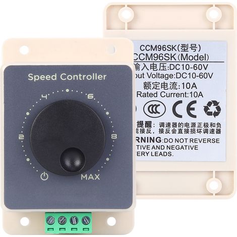 Contrôleur de vitesse pour moteur CC 775 haute puissance étanche, interrupteur réglable PWM 12V/24V/48V (1/5)