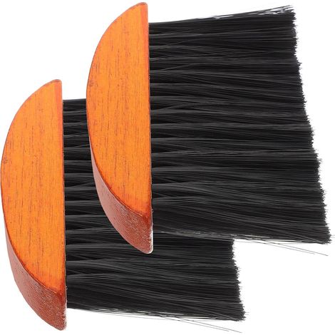 Lot de 2 brosses nettoyage ergonomiques pour cheminée, avec poils en (1/5)