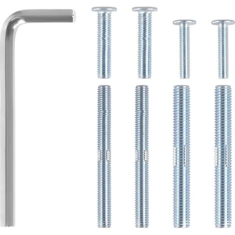 Kit de Vis Rechange pour Griffoir Chat, 8 Jeu de Vis M10 M8 avec Clé Allen de 5mm (Griffoir pour Chat Non Inclus) (1/5)